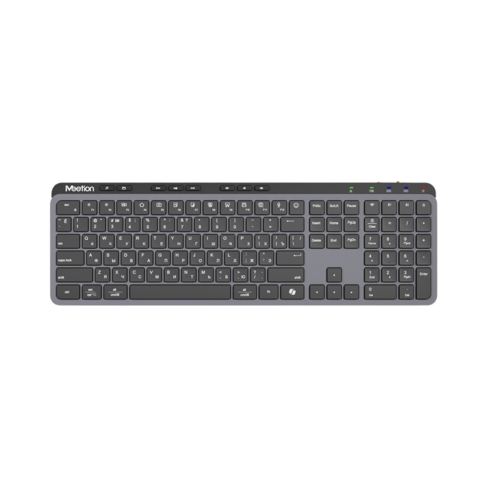 Meetion -WK330- 2.4G+Bluetooth office Keyboard Black US
