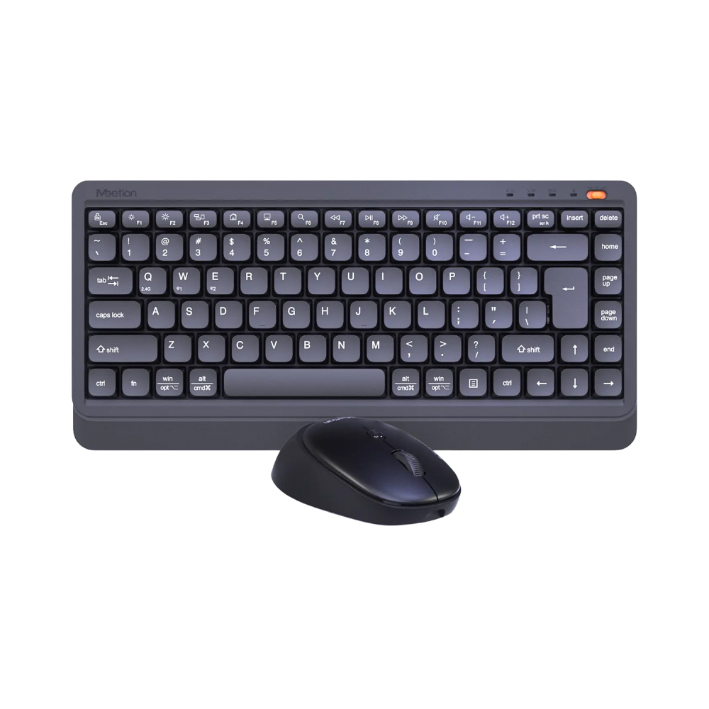 Meetion -Mini5000- 2.4G+Bluetooth 2-in-1 Combo(keyboard+mouse) Black US
