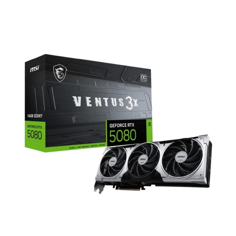 KARTE GRAFIKE - MSI GRAPHICS CARD VENTUS X3 OC PCI-E 5.0 GEFORCE RTX 5080 16G GDDR7