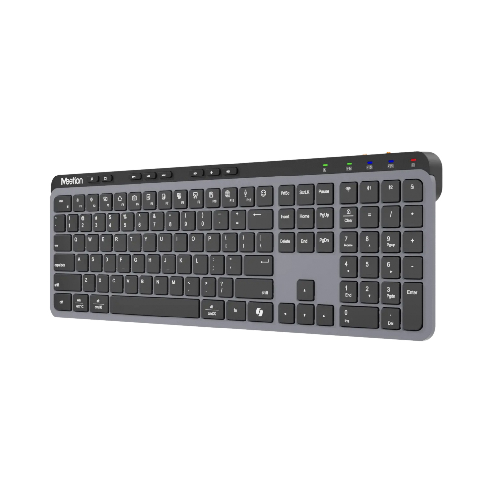 Meetion -WK330- 2.4G+Bluetooth office Keyboard Black US