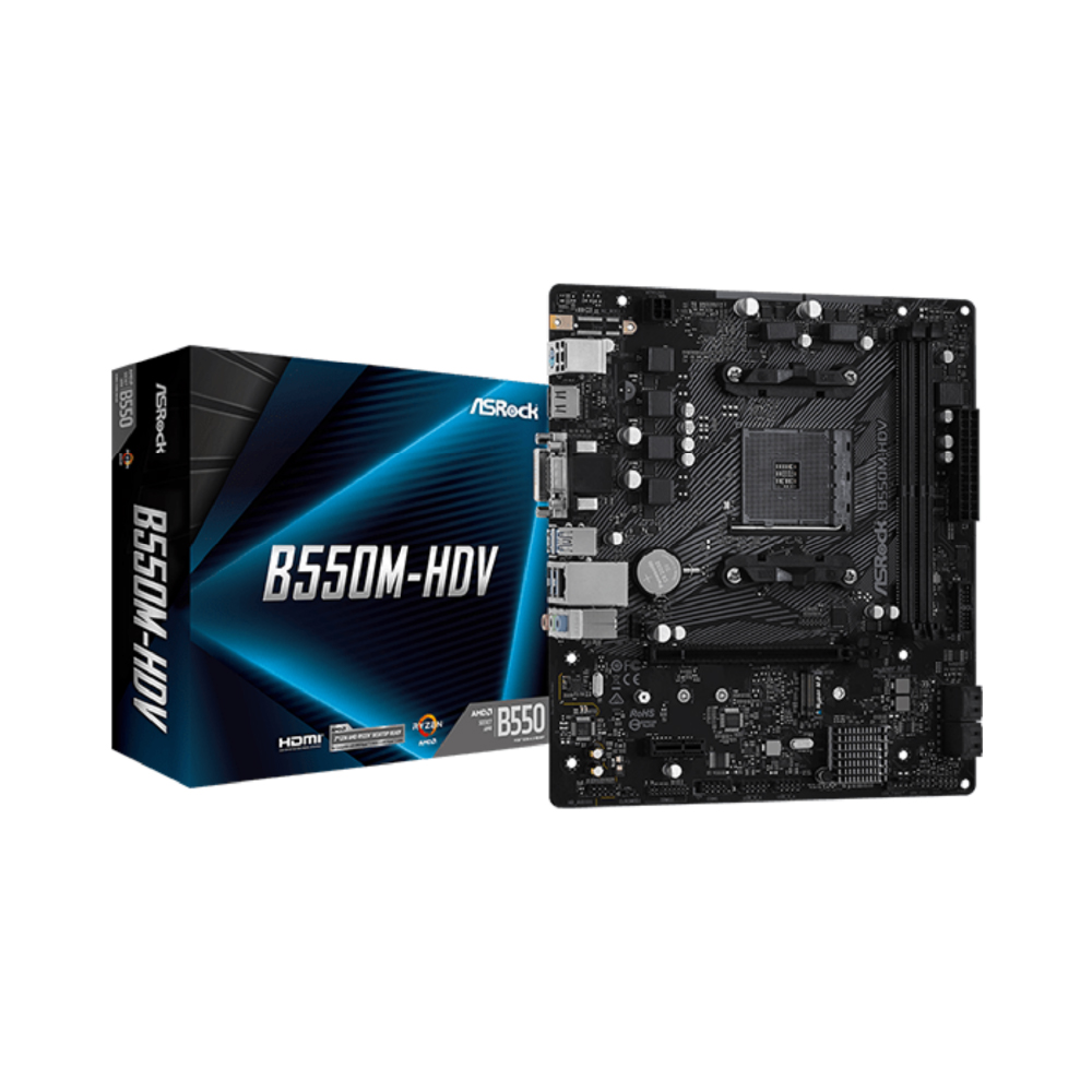 ASRock MOTHERBOARD AM4 Micro-ATX - B550M-HDV