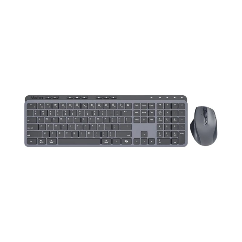 Meetion -CW330- 2.4G+Bluetooth office Keyboard mouse Combo Black US