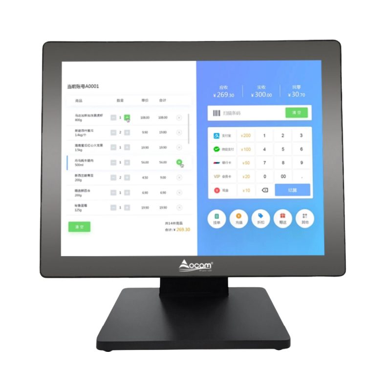 POS SYSTEM – MODEL POS-1513 – RAM 8GB – PROC I5 4th – SSD 128GB – DISP 15″ TOUCH – NEW