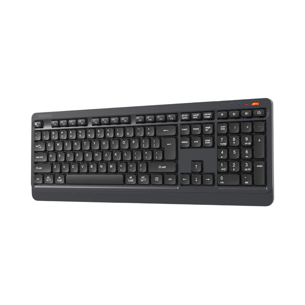 Meetion -BTK530- 2.4G+Bluetooth office keyboard Black US